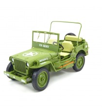 Jeep Willys US Army 1942 vert 1/18 T9 avant gauche