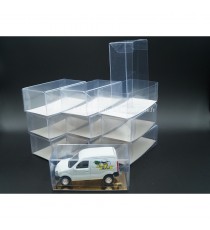 SET OF 10 SHOWCASE BOXES GOLD OR WHITE BACKGROUND FOR SCALE MODELS 1/64 (VEHICLE SOLD SEPARATELY) TRIPLE9